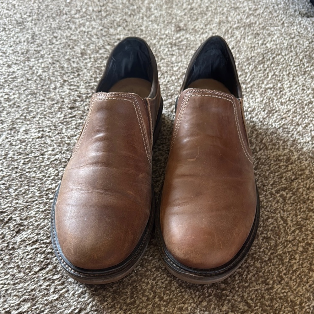 Naot Brown Classic Leather Slip-On Loafers- Excellent condition.